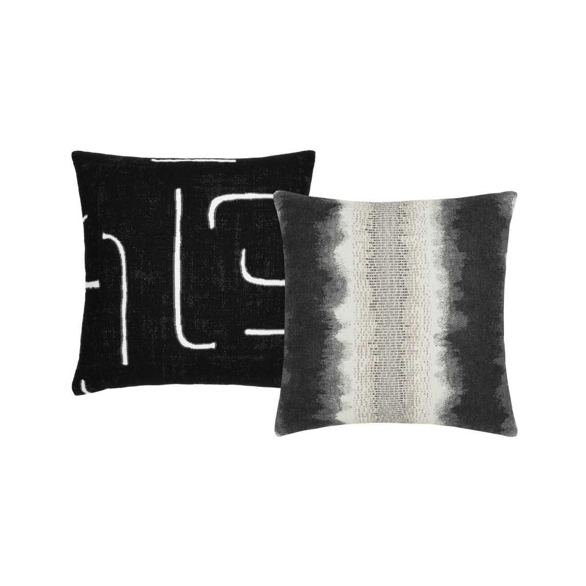 Back of Charcoal Pillow Package 2-pack