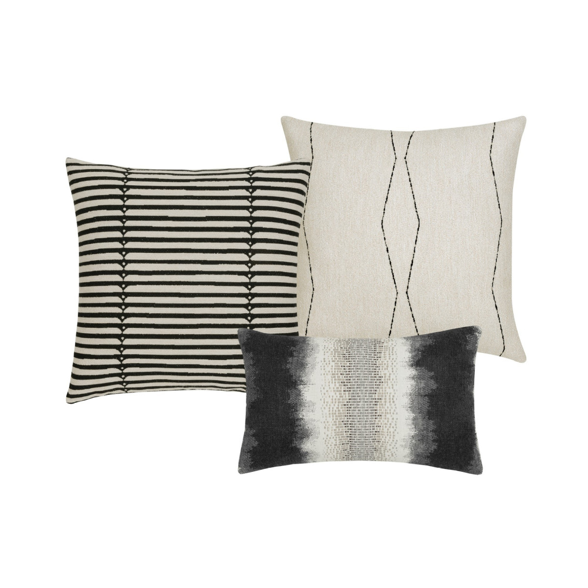 Back of Charcoal Pillow Package 3-pack