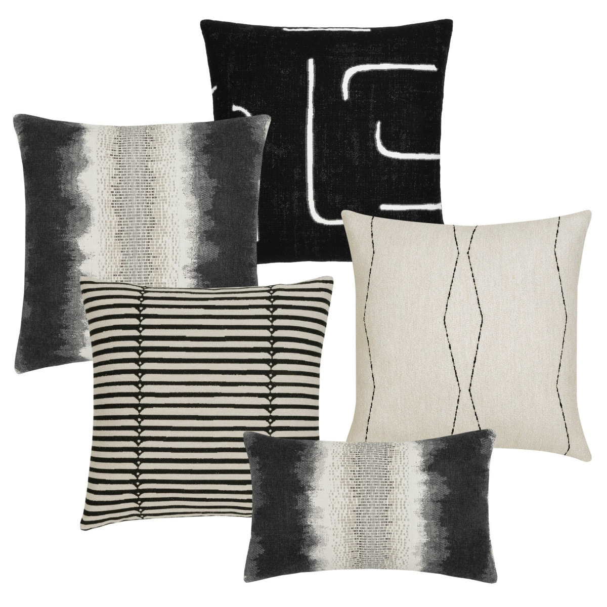 Back of Charcoal Pillow Package 5-pack