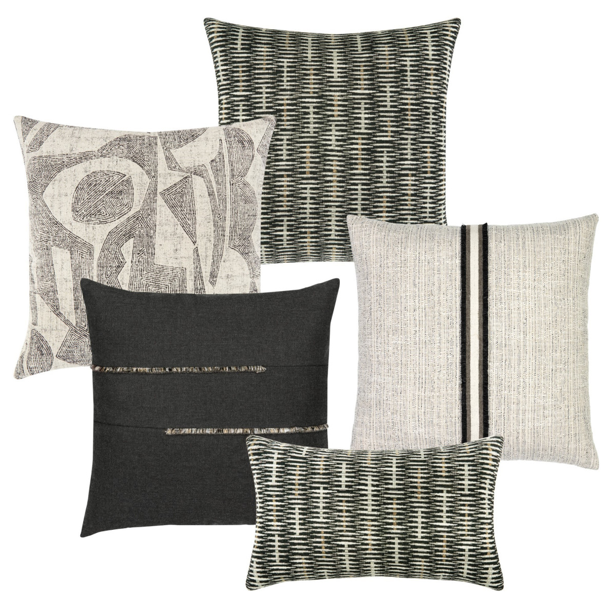 Back of Ebony Pillow Package 5-pack