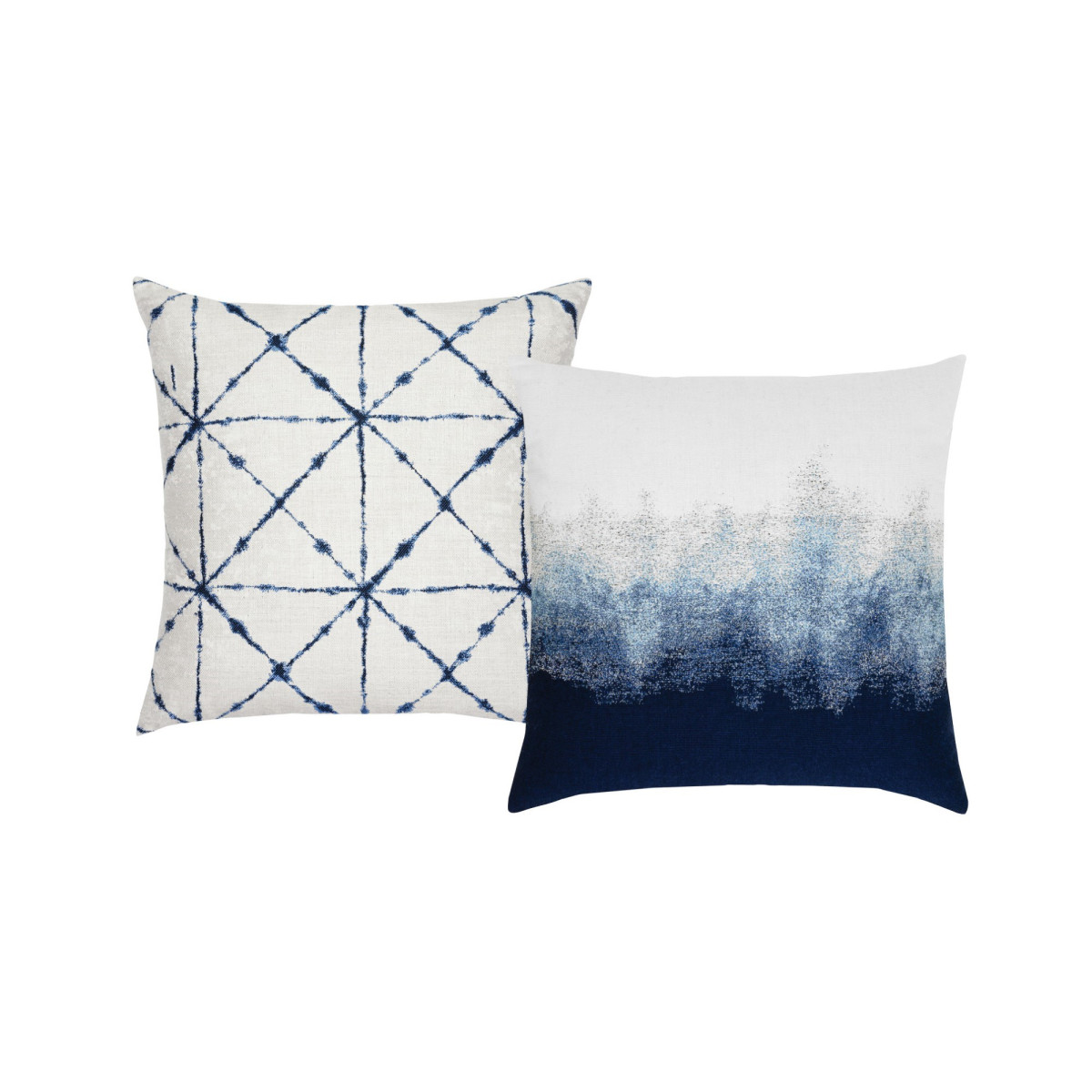 Back of Indigo Pillow Package 2-pack
