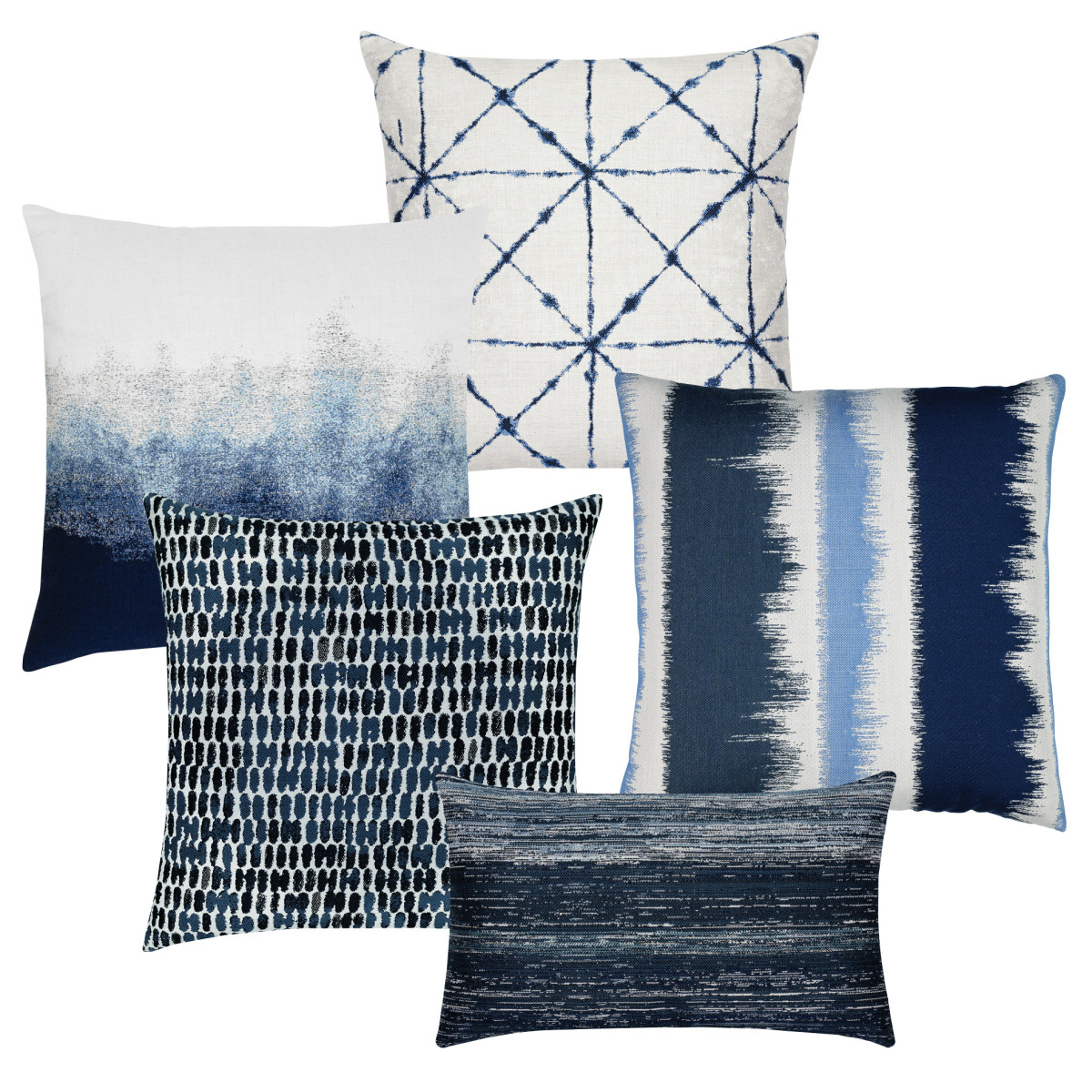Back of Indigo Pillow Package 5-pack
