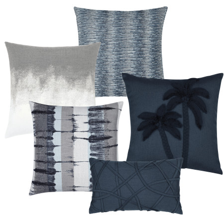 Indigo-Gray Pillow Package 5pk